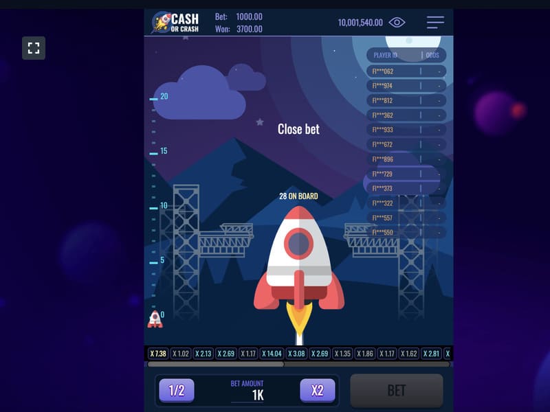 Jouer à la démo Cash or Crash Live gratuitement