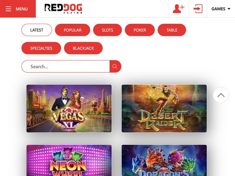 Méthodes de dépôt au Red Dog Casino