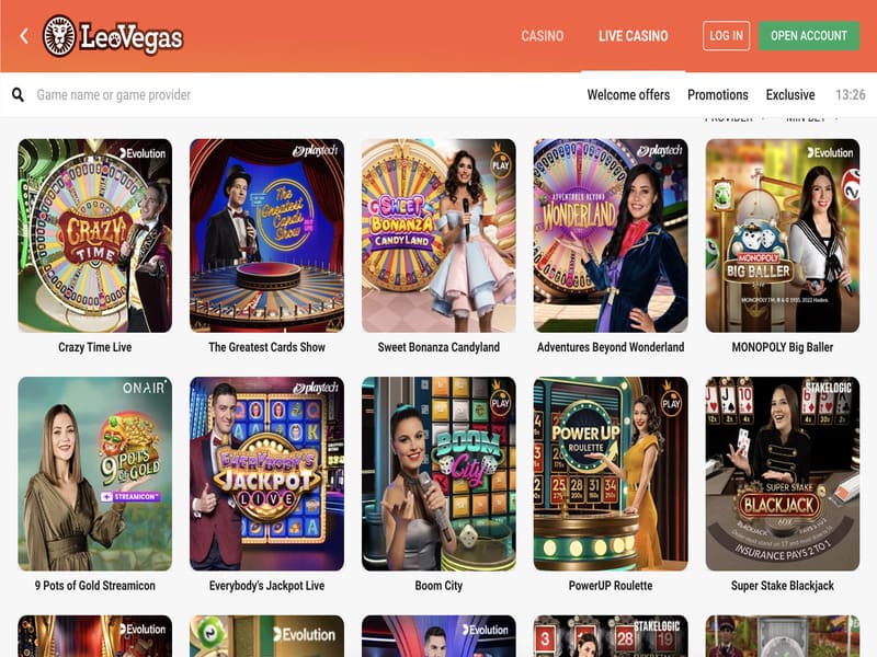 Effectuez un dépôt sur le site officiel du casino en ligne LeoVegas pour jouer à la machine à sous Aviator