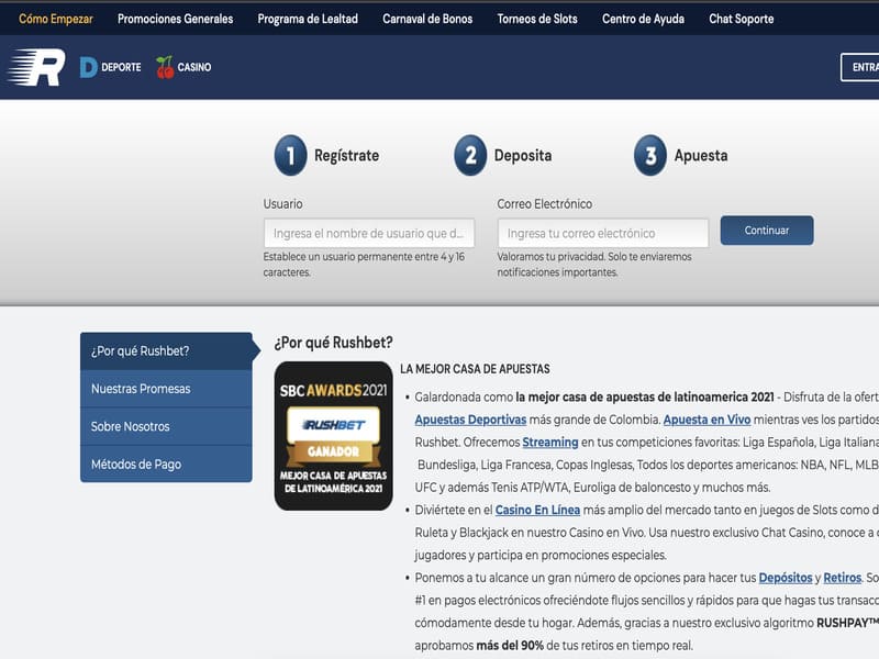 Retirer de l'argent du casino en ligne Rushbet